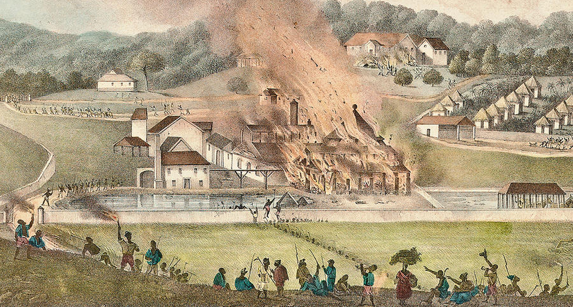 watercolor of a battle